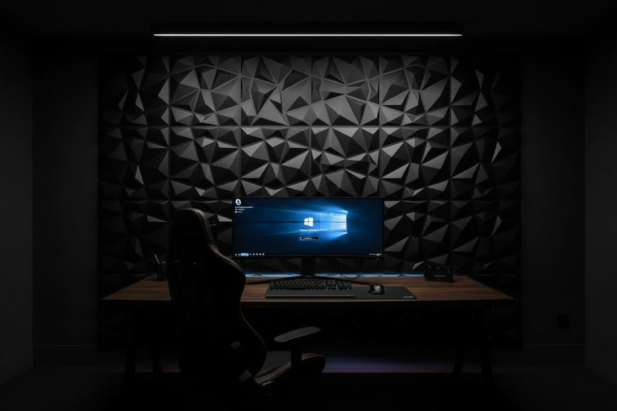 3D Wandpanelen voor Gaming, Content, Streaming & Desk Setups
